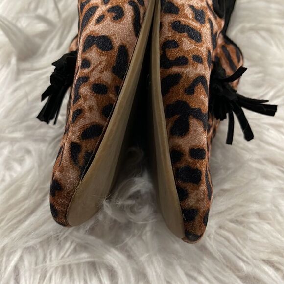 GAP Leopard Print Velour Slip On Loafers Sz 7 - Picture 6 of 15